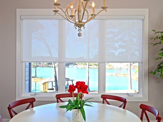 High Performance Transparent Phifer Kitchen Window Shades