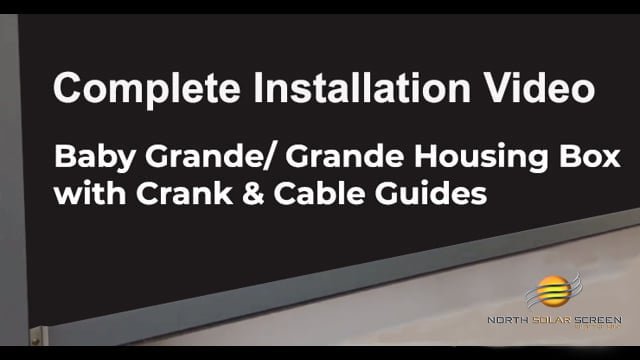 Complete Installation Baby Grande Grande Housing Box with Crank and Cable Guides
